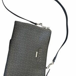 GUESS Gray Crossbody Bag with Chain Strap